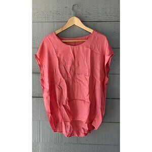 Saivana Anthropologie Solid Shirt Kimono Shorts Sleeve Tunic Top M